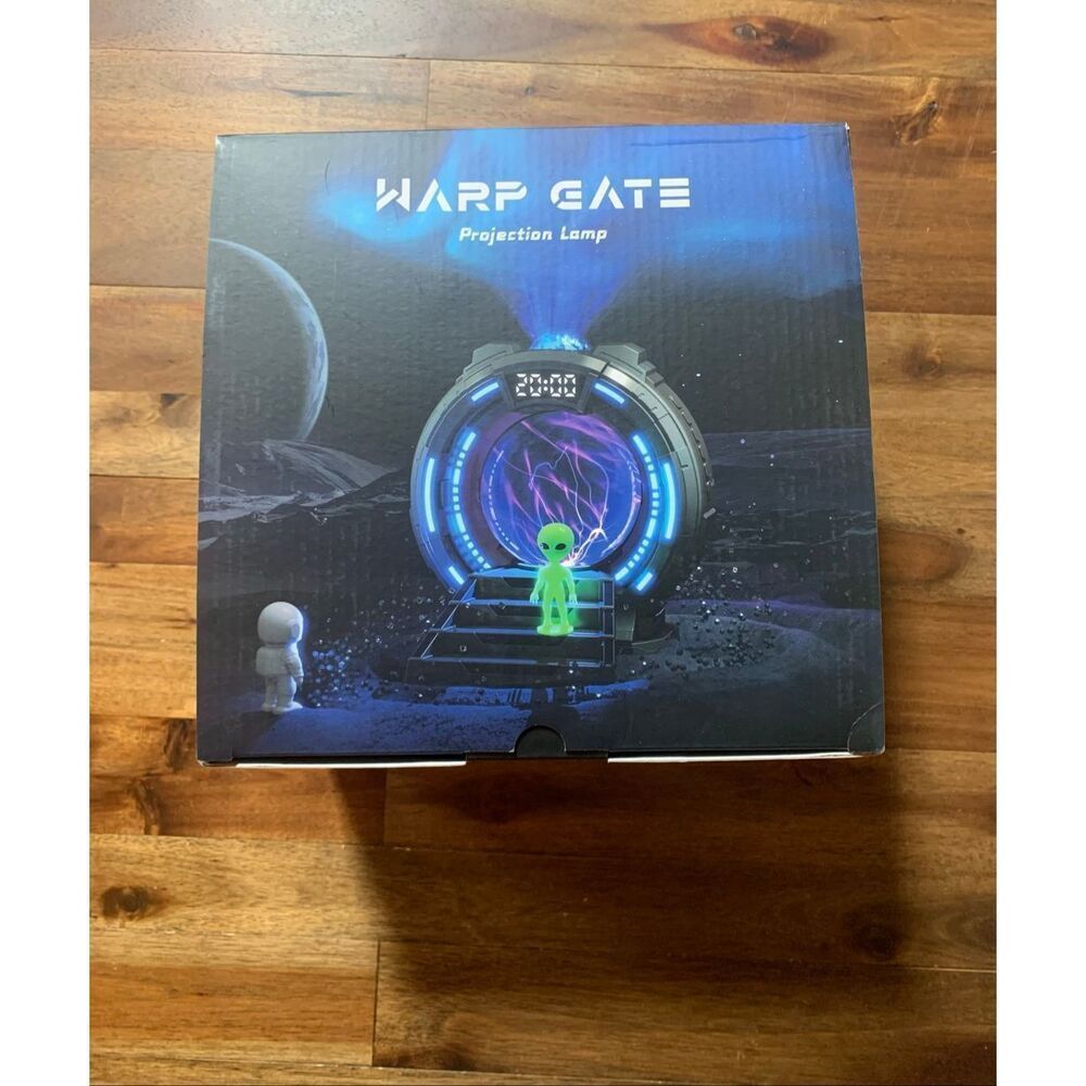 Warp Gate: Galactic Portal Galaxy Projector Lamp with Plasma Ball - Aurora Proje